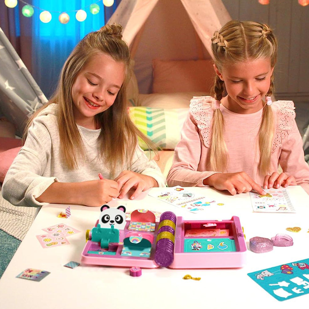 Funlockets Secret Journal Glitter Edition with Lock and Key - Surprise Toy for Kids - Toyspry