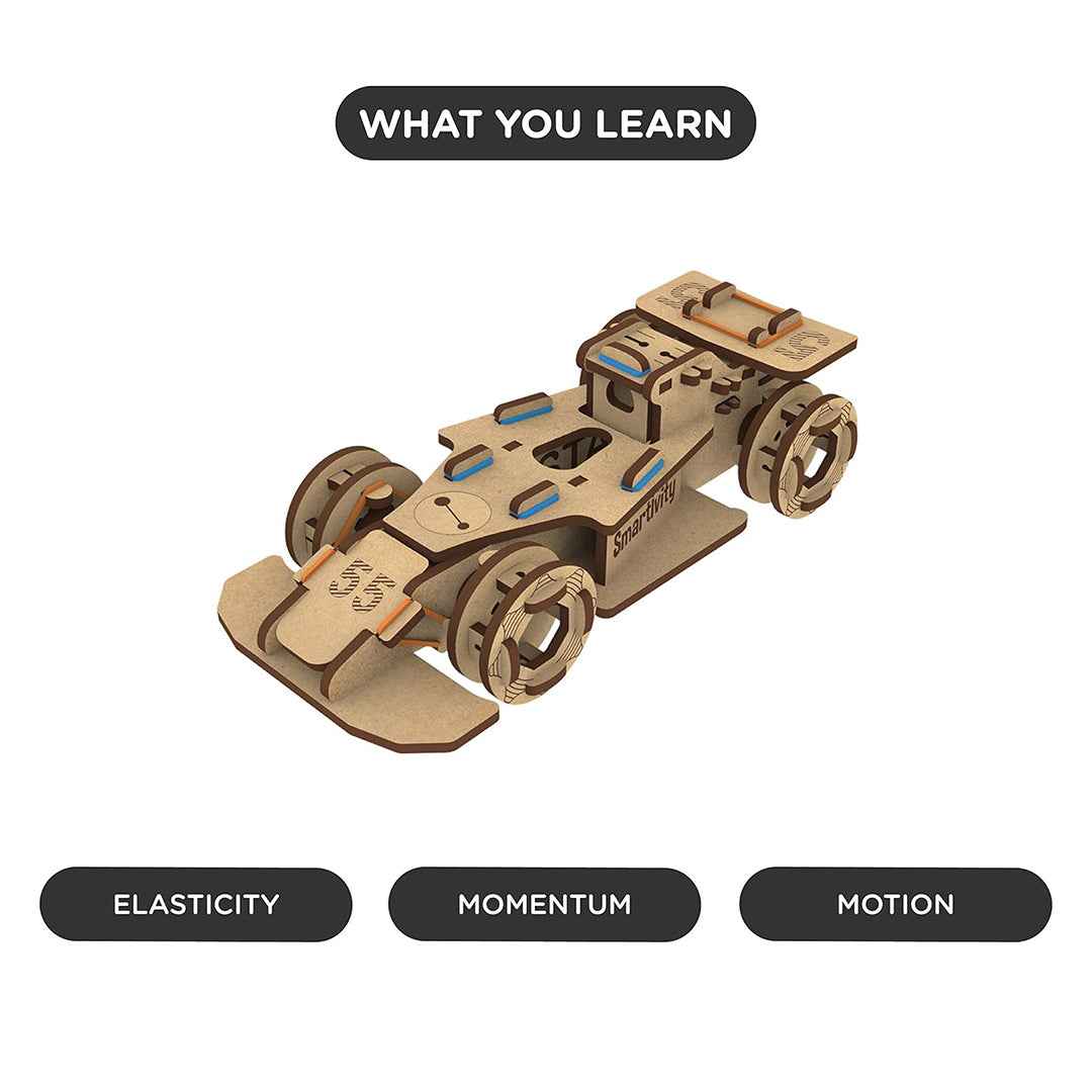 Smartivity DIY Racing Car | 92-Piece STEM Building Kit
