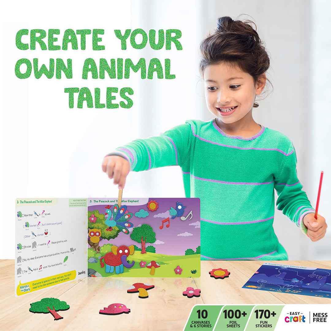 Smartivity Foil Magic | Animal Wisdom Tales Craft Kit