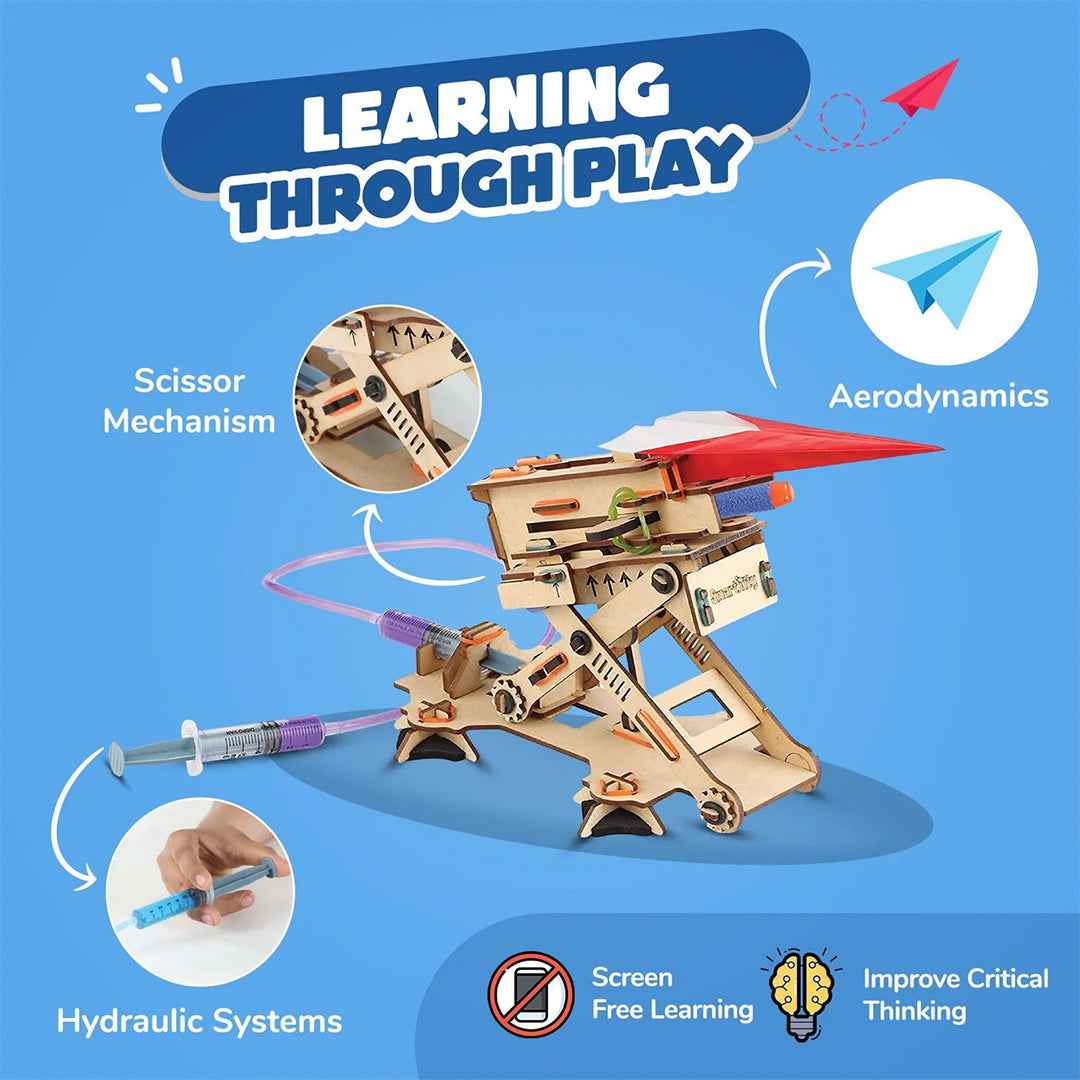 Smartivity Hydraulic Plane Launcher | DIY STEM Toy