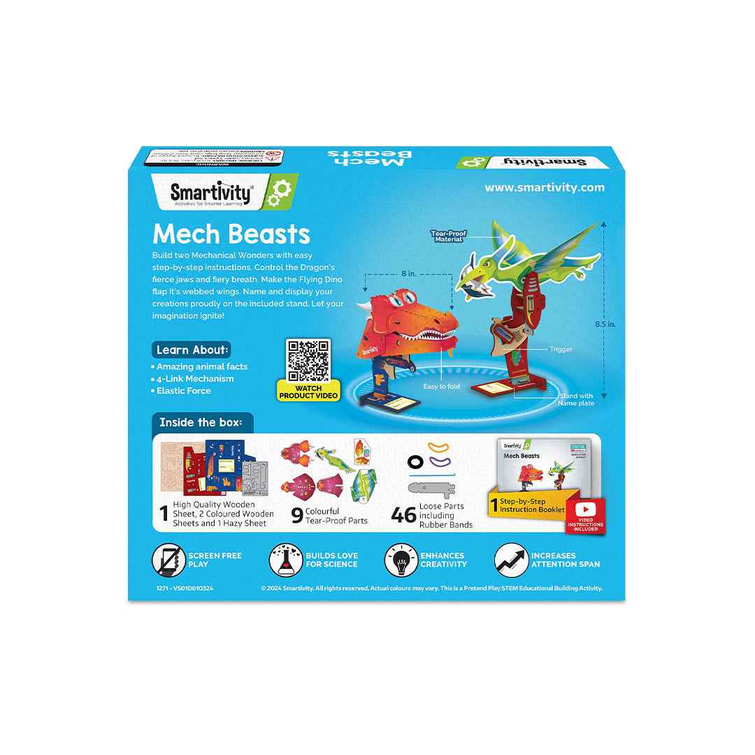 Smartivity Mech Beasts | DIY Dragon & Dinosaur STEM Toy Kit