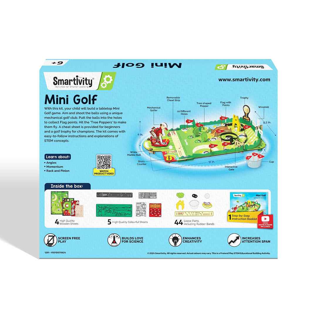 Smartivity Mini Golf | Tabletop Game for Kids