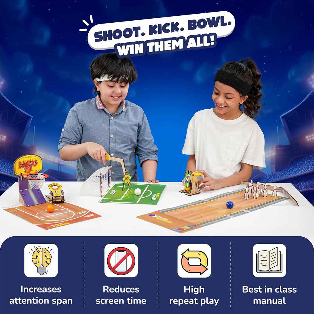 Smartivity Multi Sports Kit | 3-in-1 DIY STEM Sports Toy