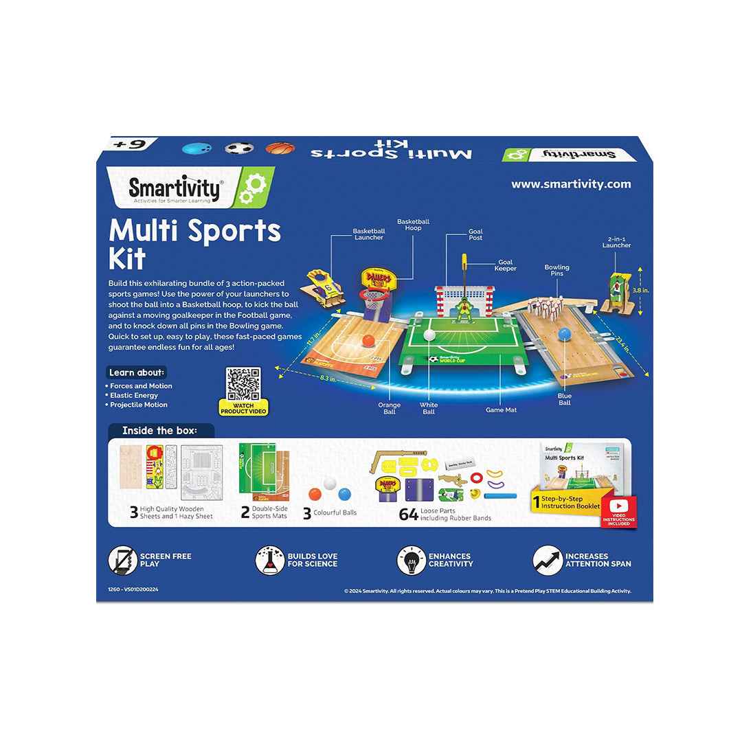 Smartivity Multi Sports Kit | 3-in-1 DIY STEM Sports Toy