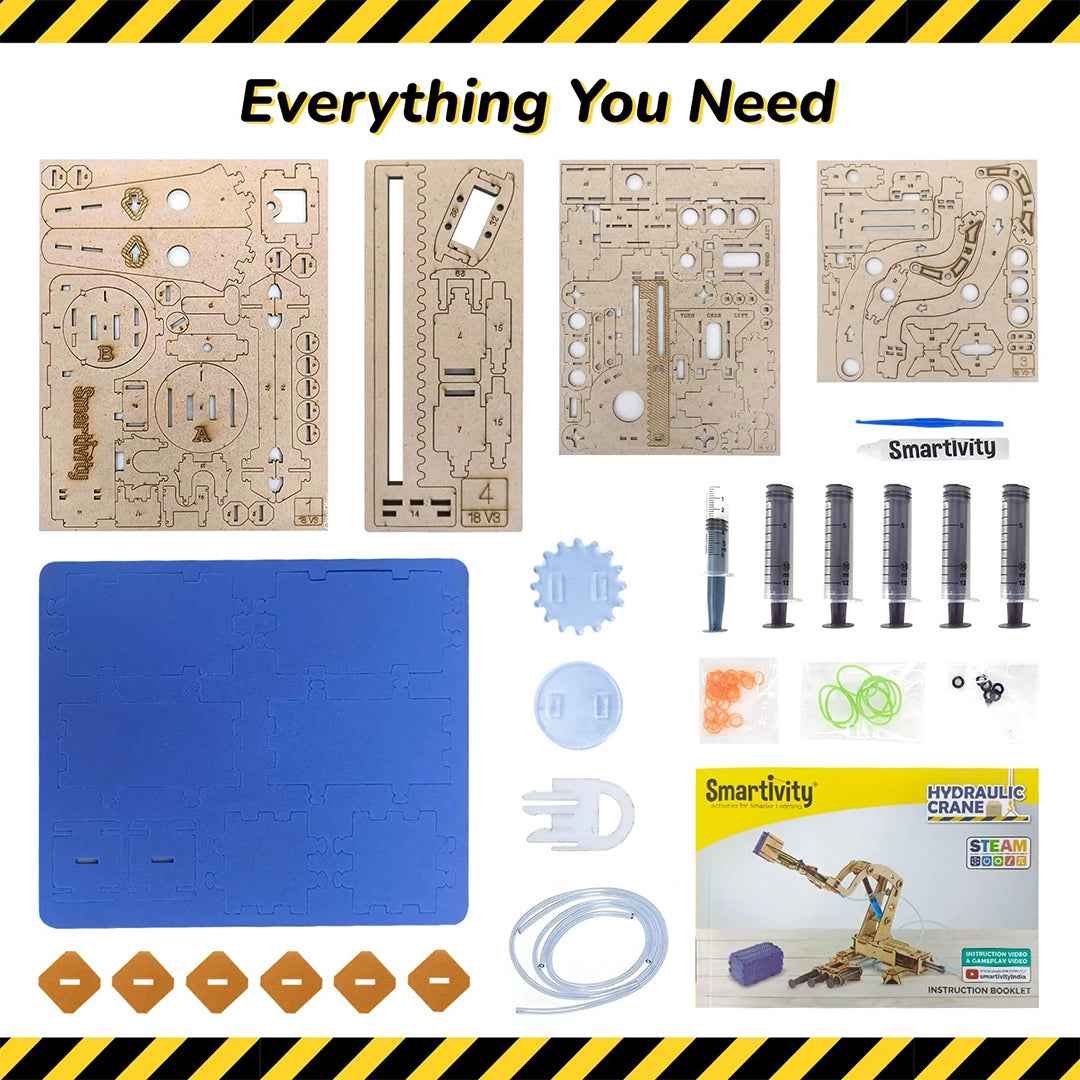 Smartivity Pump It Move It Hydraulic Crane | DIY STEM Kit