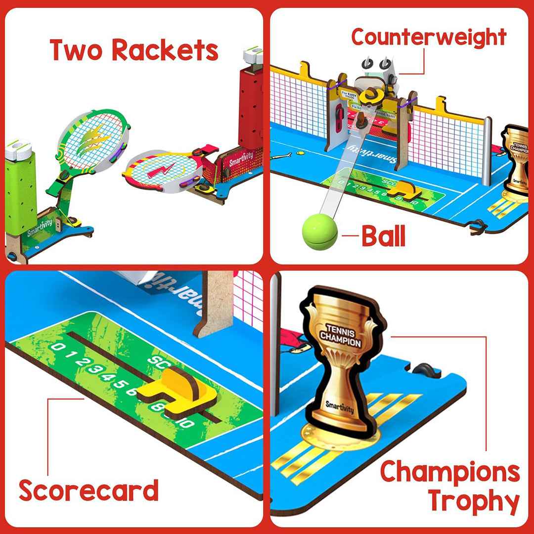 Smartivity Tabletop Tennis & Pickleball | DIY STEM Game Kit