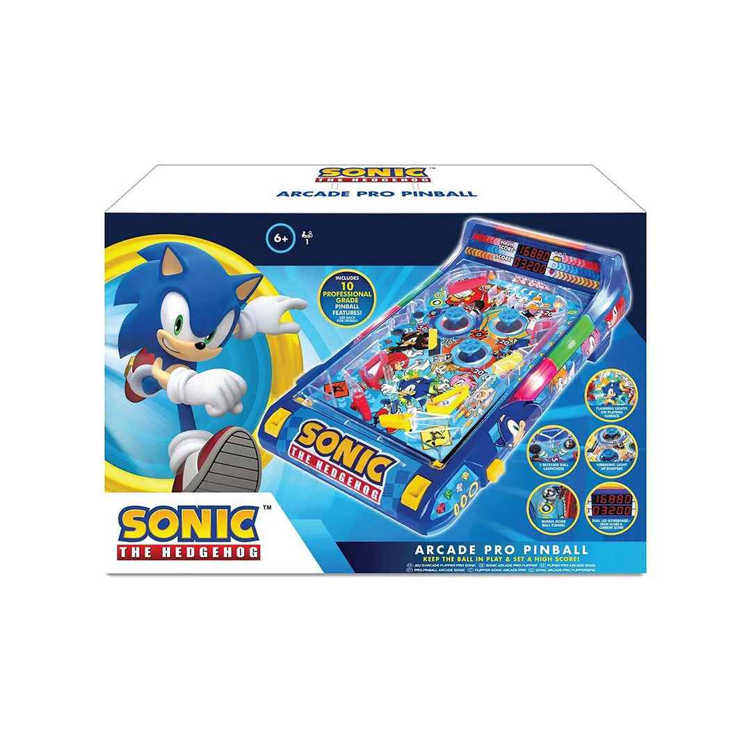 Sonic Arcade Pro Pinball Game | Compact Desktop Educational Toy for Kids