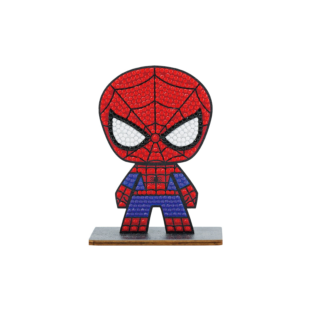 Spider-Man Crystal Art Buddy - Marvel Diamond Painting Craft Kit for Kids and Adults - Toyspry