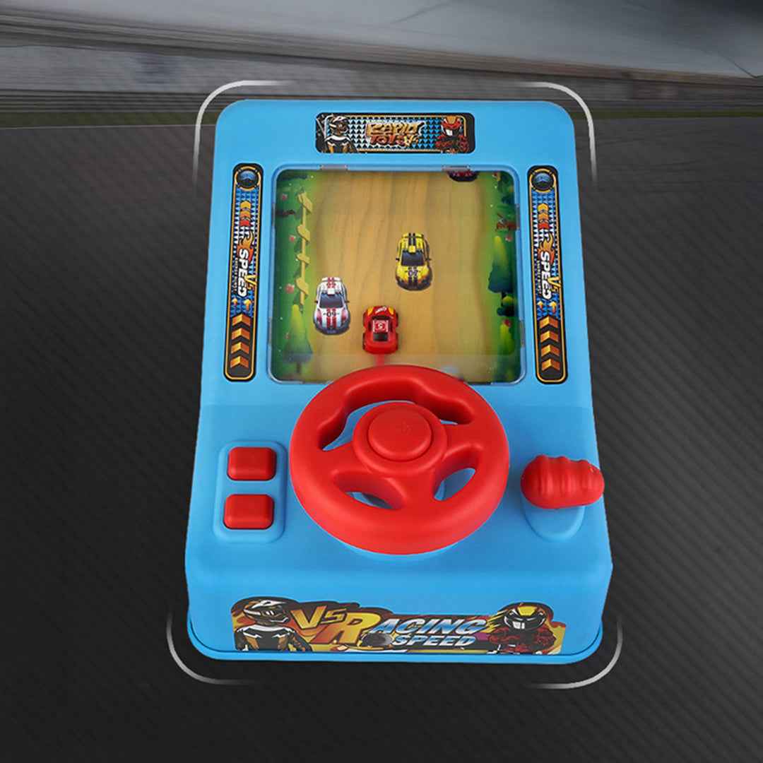Children's Steering Wheel Electric Racing Game Machine | Parent-Child Interactive Gaming Table Toy