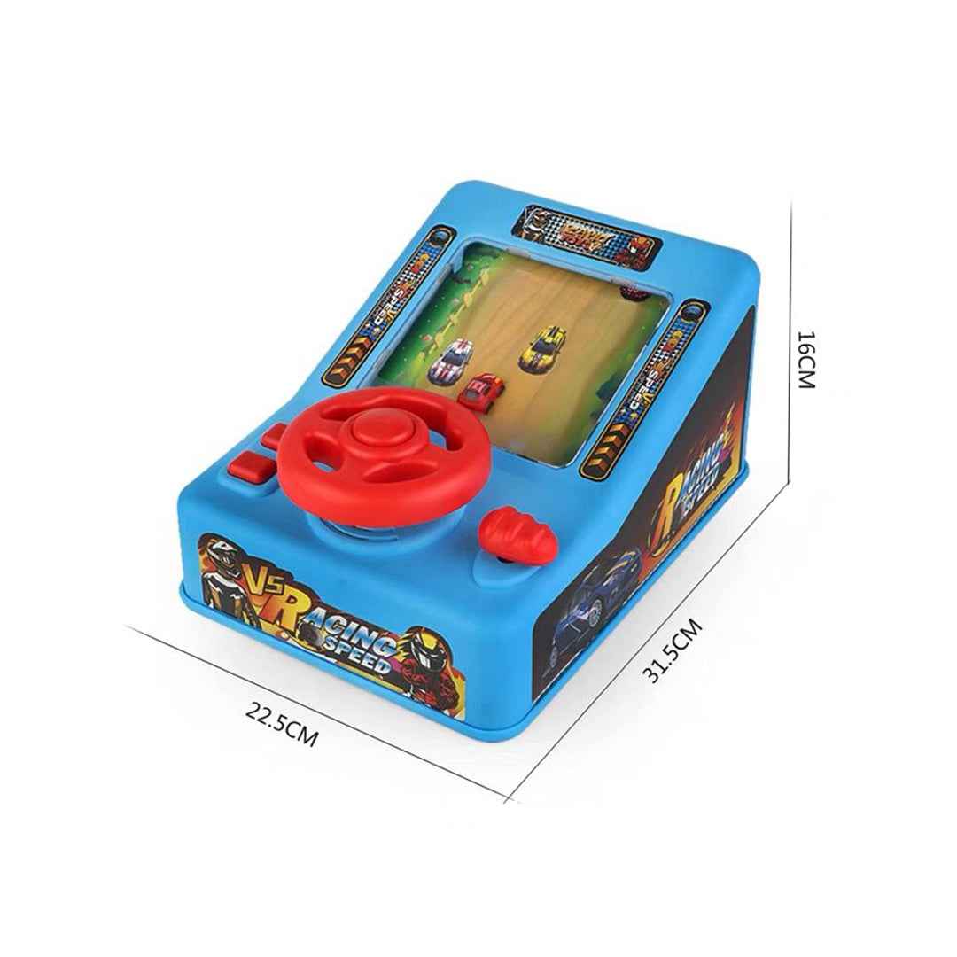 Children's Steering Wheel Electric Racing Game Machine | Parent-Child Interactive Gaming Table Toy