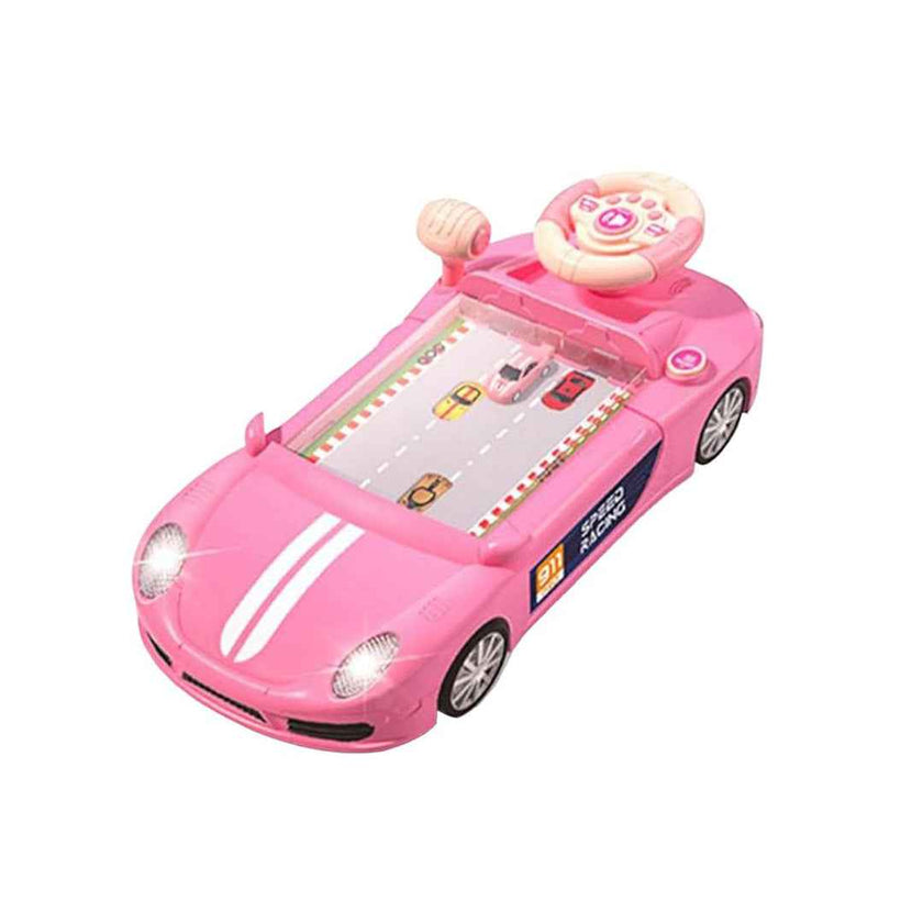 Steering Wheel Toy with Lights and Sounds - Educational Driving Game for Kids
