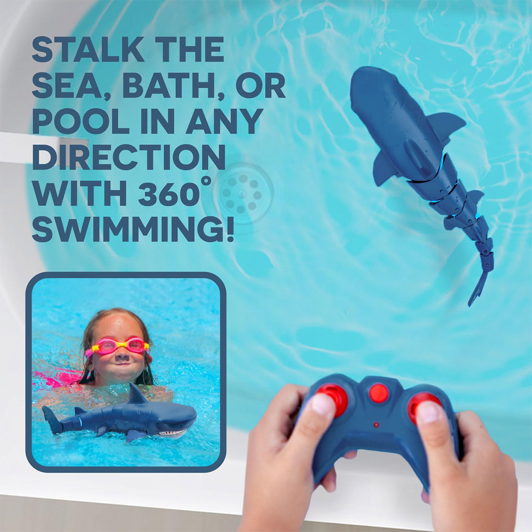 Terra RC Shark Toy: Remote Control Great White for Bath & Pool - Toyspry
