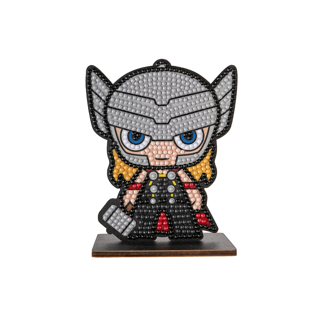 Thor Crystal Art Buddy - Marvel Diamond Painting Craft Kit - Toyspry