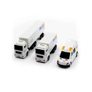 3 Pack Container Truck Playsets - Toddler Toys for Kids