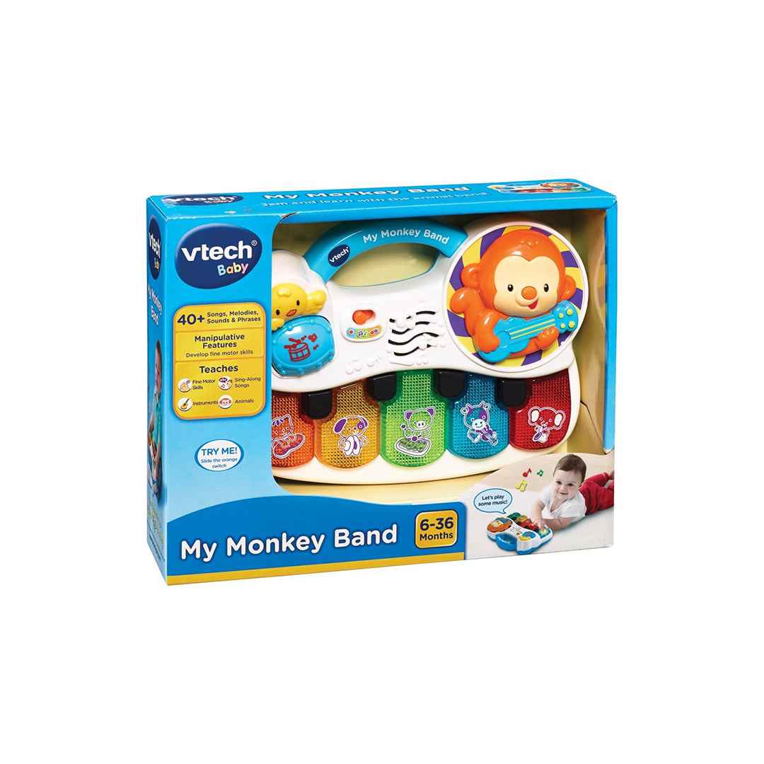 VTech Baby My Monkey Band | Musical Toy & Early Development Instrument for Kids