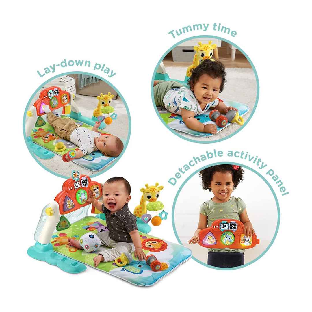 VTech Kick & Score Playgym – Multi-Stage Baby Play Mat & Infant Activity Gym | Toddler Soccer Goal for Motor Skills & Learning