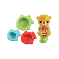 VTech Splashing Fun Otter Bathtub Toy | Interactive Educational Bath Toy with Light-Up Starfish & Fish Pourers | Learn Cause & Effect