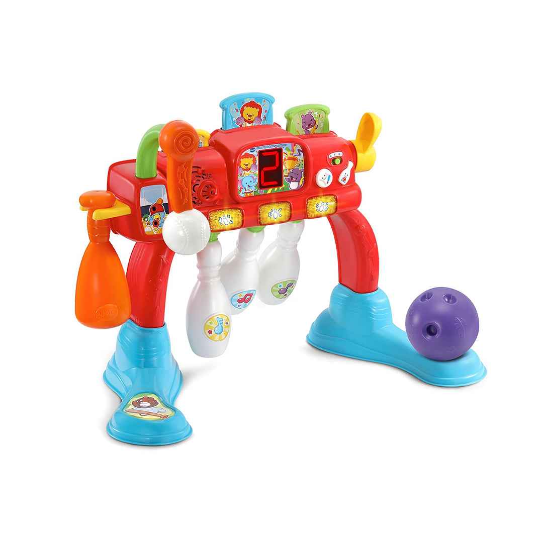 VTech Swing & Strike Sports Center | 2-in-1 Kids Bowling & Tennis Toy | Educational Sports Game for Motor Skills & Learning