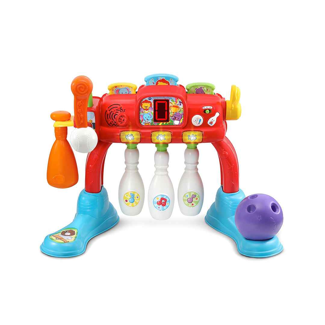 VTech Swing & Strike Sports Center | 2-in-1 Kids Bowling & Tennis Toy | Educational Sports Game for Motor Skills & Learning