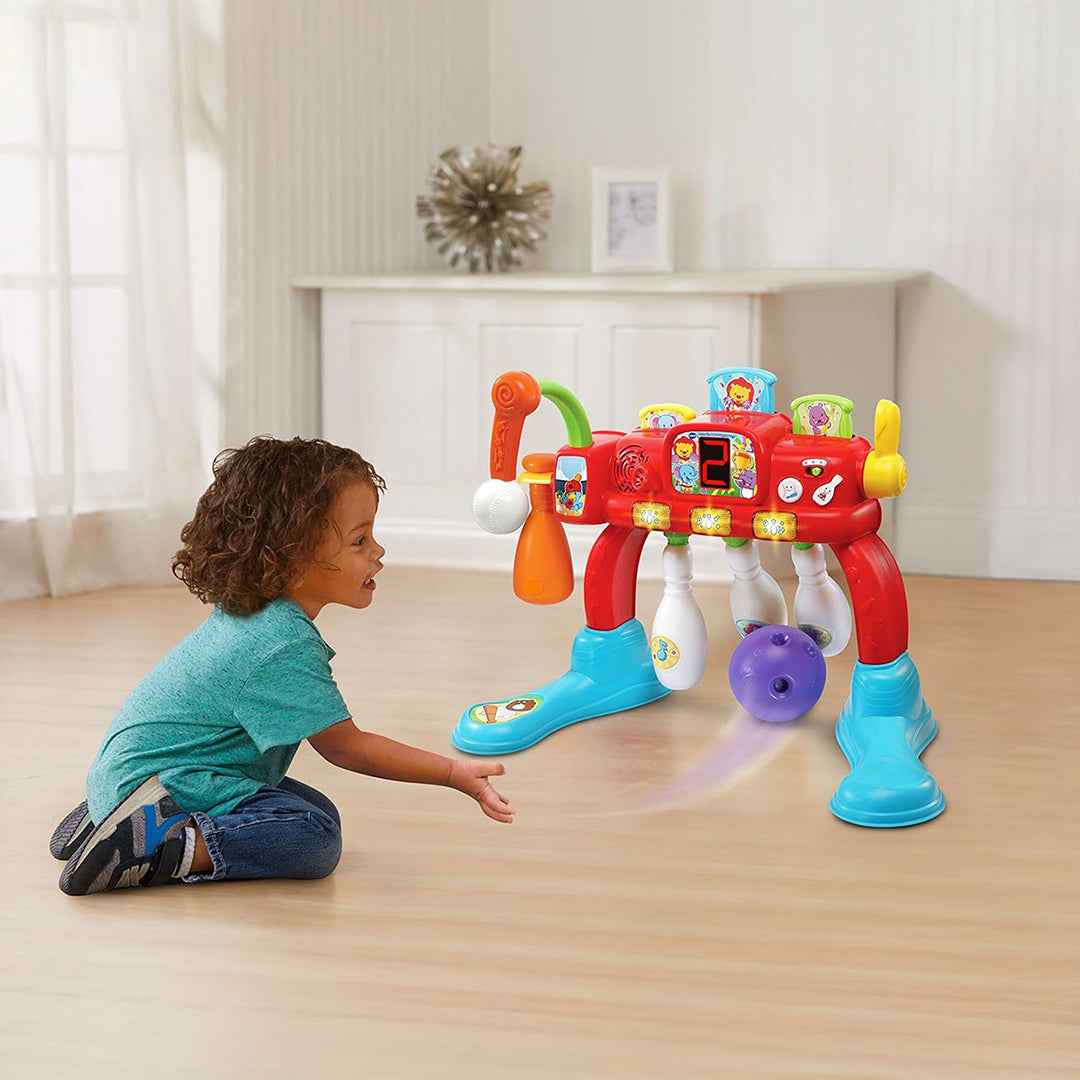 VTech Swing & Strike Sports Center | 2-in-1 Kids Bowling & Tennis Toy | Educational Sports Game for Motor Skills & Learning