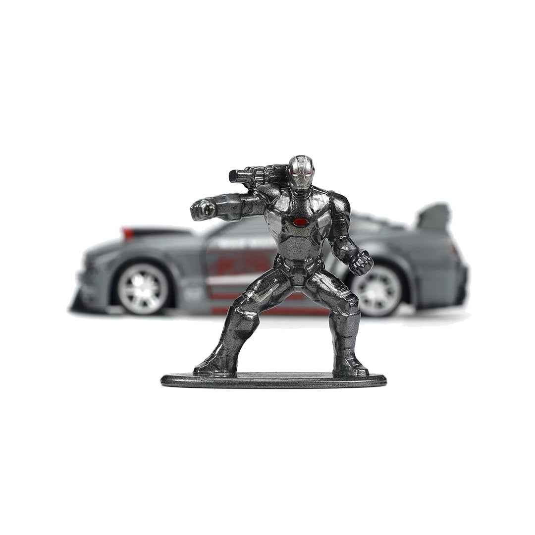 War Machine Mustang Diecast: 1:32 Marvel Car with Figure