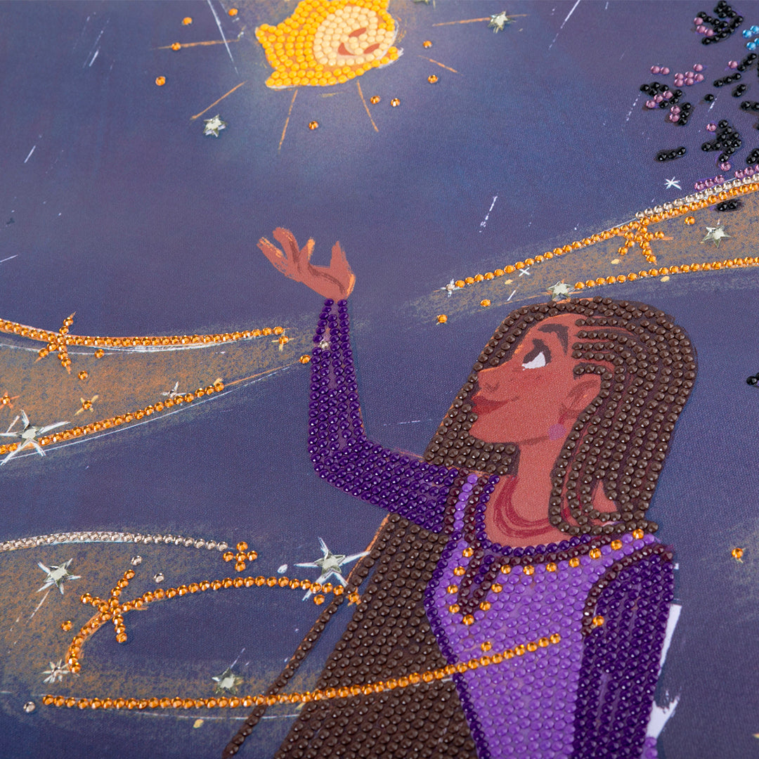 Wish Crystal Art Scroll Kit - 35x45cm Disney Diamond Painting Wall Art - Toyspry