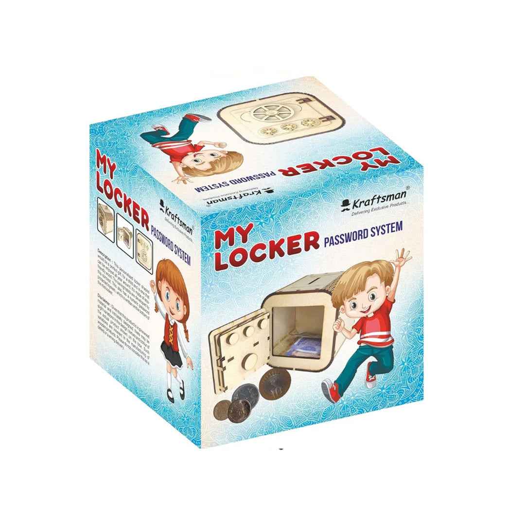 Wooden Money Chest | Coin Bank with Password Lock