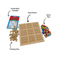 Kraftsman Wooden Sudoku Puzzle Board Game | Classic Brain Teaser