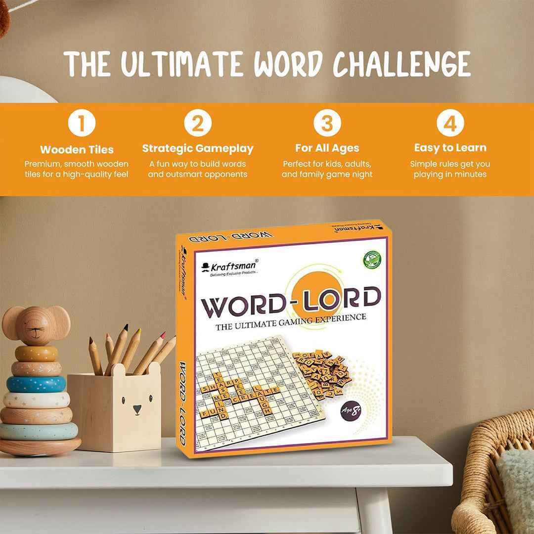 Braintastic Word Lord Scrabble Game | Educational Word Building for All