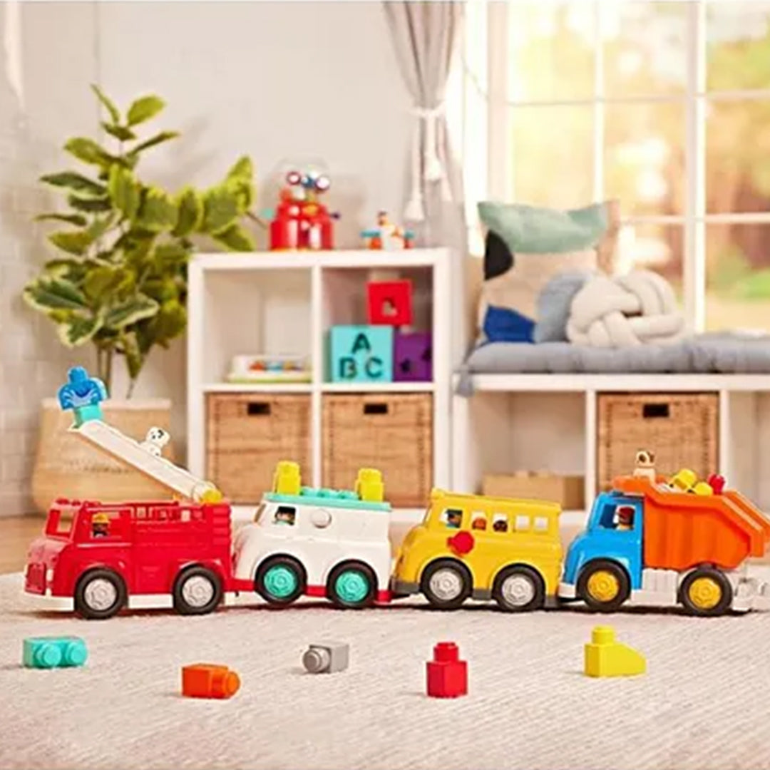 Battat Locbloc School Bus: Fun Diy Playset for Kids!