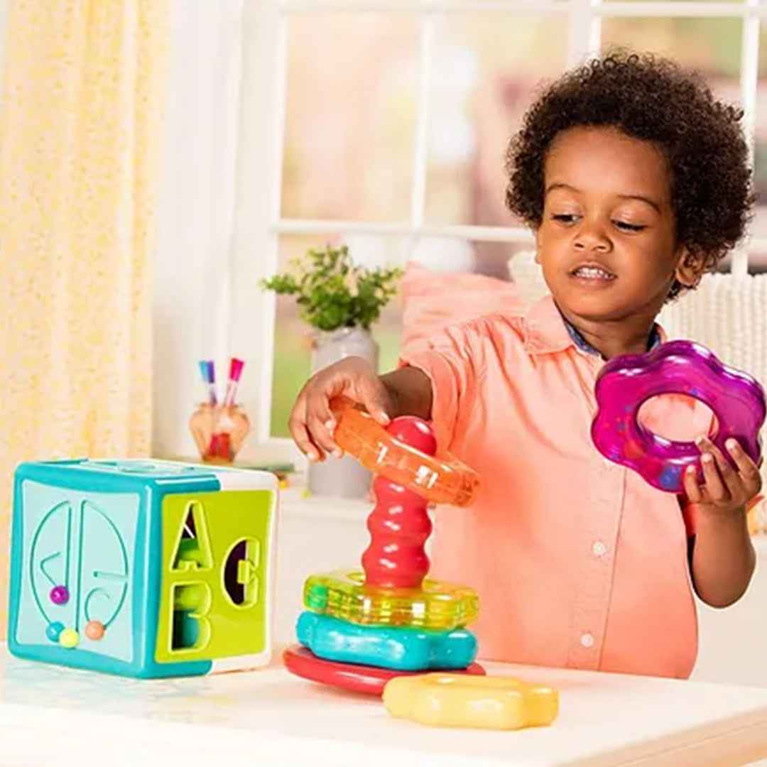 Battat 2-in-1 Cube & Rings: One of the best educational toys for kids! - Toyspry