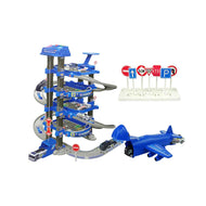 Police Car Park Playset with Electric Elevator - 79 Piece Garage Toy for Kids